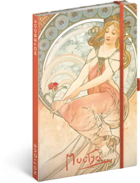 Notes Alfons Mucha - Malířství, linkovaný