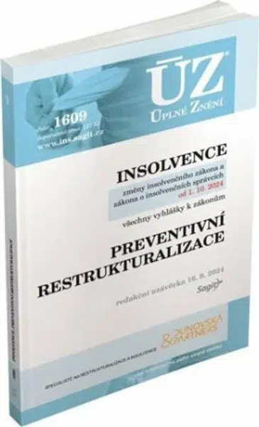 ÚZ č. 1609 - Insolvence, Preventivní restrukturalizace
