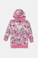 Dětské bavlněné šaty Guess růžová barva, mini, K5YK04 KA6R4