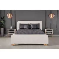 MID.YOU ČALOUNĚNÁ POSTEL, 180/200 cm, perleť