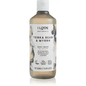 I Love Naturals Tonka Bean & Myrrh sprchový gel 500 ml