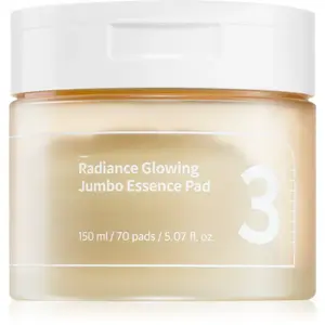 Numbuzin No. 3 Radiance Glowing Jumbo Essence Pad tonizační polštářky pro rozjasnění a hydrataci 70 ks