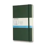 Zápisník Moleskine - tvrdé desky L, tečkovaný, tmavě zelený