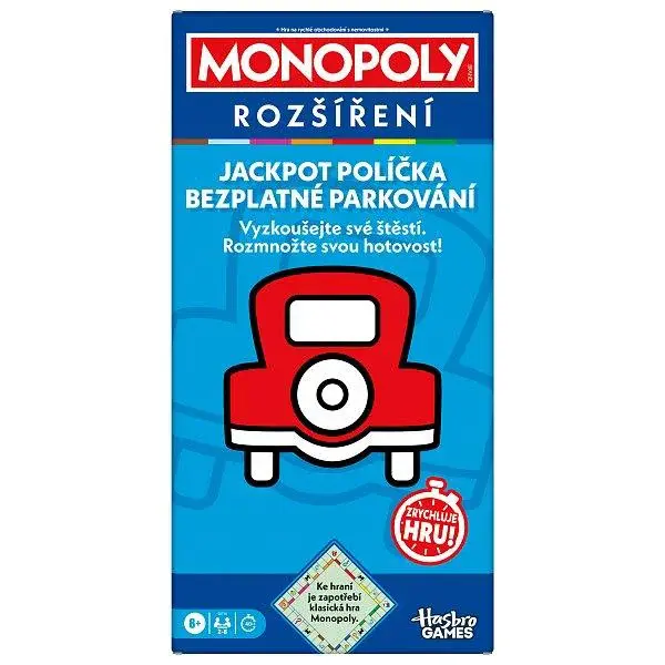 MONOPOLY ROZŠÍŘENÍ JACKPOT, bezplatné parkování CZ verze