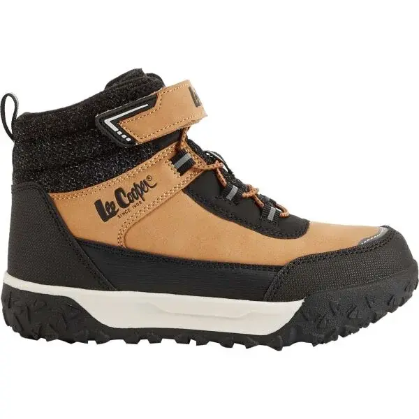 Lee Cooper WINTER Dětská zimní obuv, hnědá, velikost