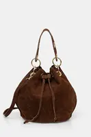 Semišová kabelka Answear Lab hnědá barva