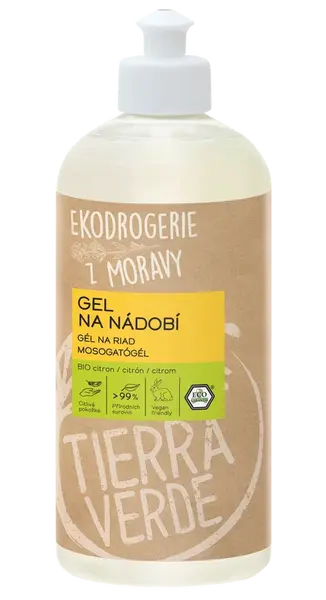 TIERRA VERDE Gel na nádobí – BIO citron 500 ml