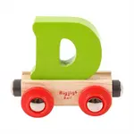 Bigjigs Rail Vagónik dřevěné vláčkodráhy - Písmeno D