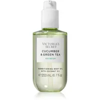 Victoria's Secret Cucumber & Green Tea tělový olej pro ženy 200 ml