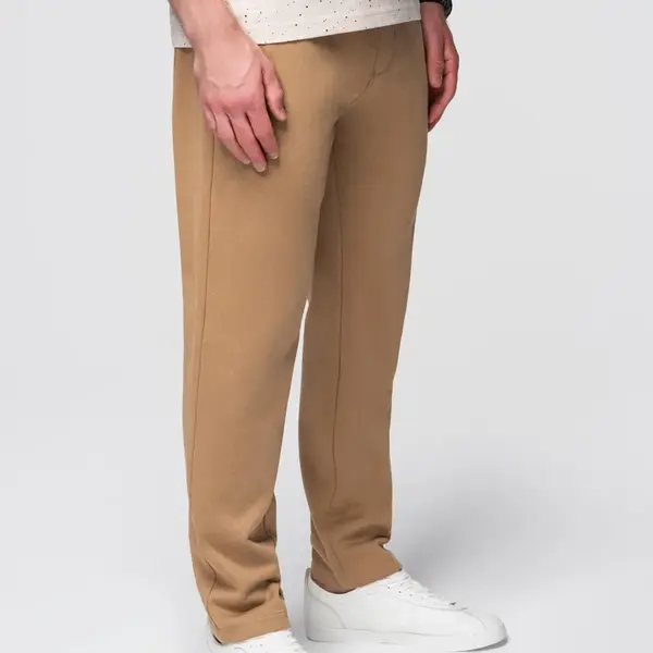 Ombre Men's sweatpants with unlined leg - brown