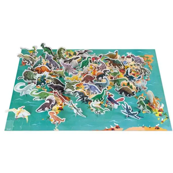 Janod Vzdělávací puzzle Dinosauři 200 ks