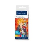 Popisovač Faber-Castell Pitt Artist Pen Manga sada 6 ks, Shonen
