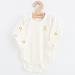 Kojenecké body s dlouhým rukávem z organické bavlny New Baby Olivy 74 (6-9m)