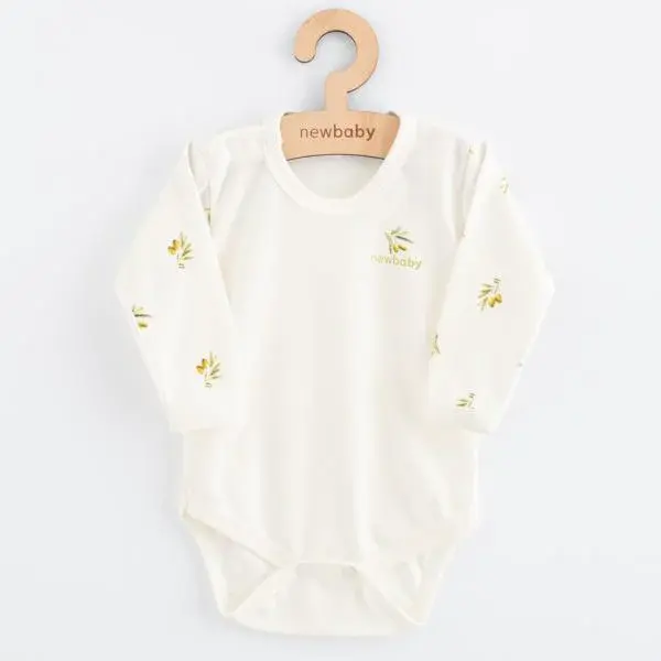 Kojenecké body s dlouhým rukávem z organické bavlny New Baby Olivy 74 (6-9m)