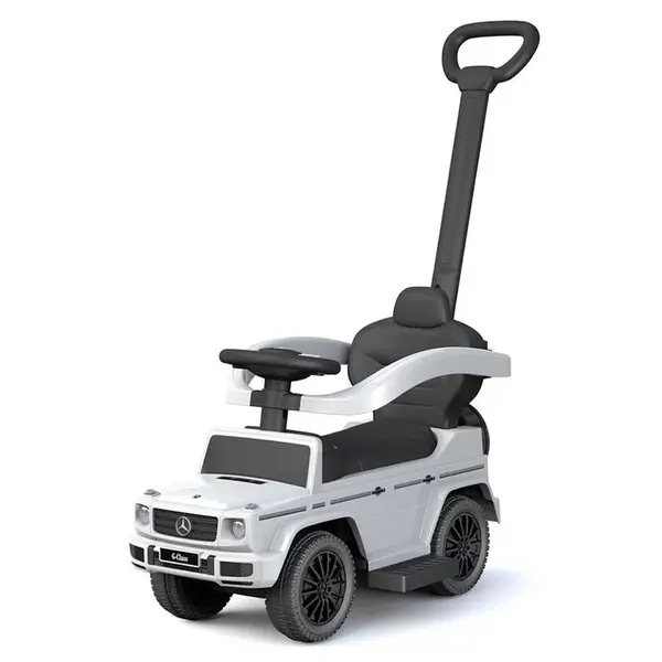 Baby Mix Odrážedlo s vodící tyčí Mercedes Benz G-Class  bílé