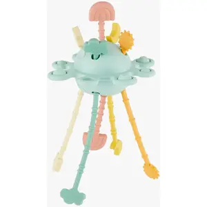 Bieco Silicone Activity Planet aktivity hračka 12 m+ Eucalyptus 1 ks