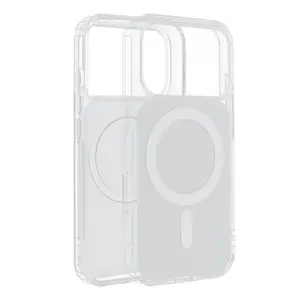 Ochranný kryt CLEAR FUSION MAG COVER Case compatible with MagSafe pro Apple iPhone 15, bílá