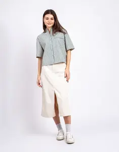 Yerse Denim Midi Skirt 002 ECRU XS