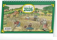 Stolní kalendář Josef Lada 2026 (poškozená)