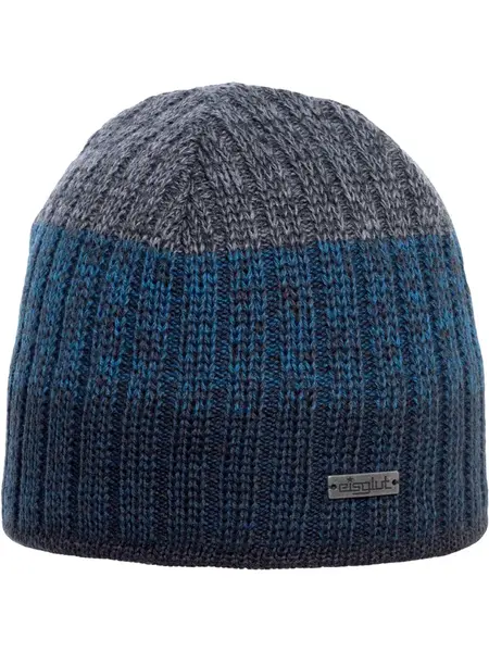 Eisglut Čiapky 'Griffina Merino XL'  tmavosivá / petrolejová