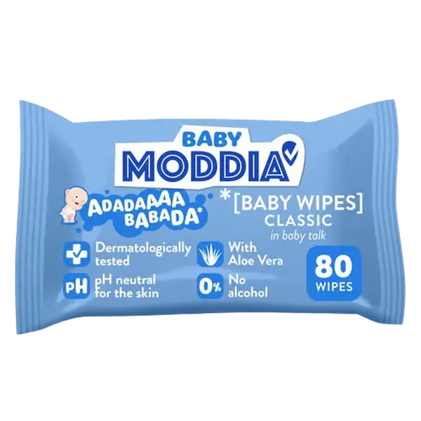 MODDIA BABY Dětské vlhčené ubrousky Classic 80 ks