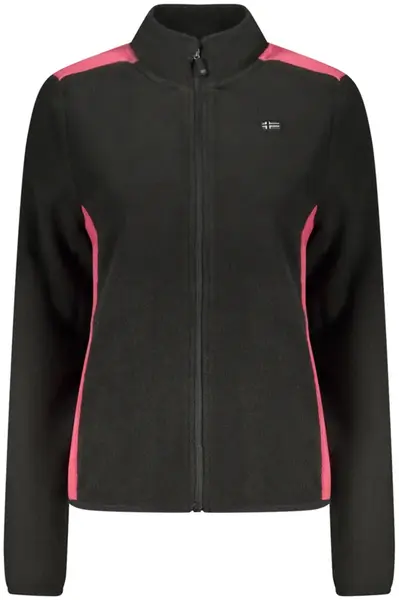 Dámska fleecová mikina s ružovými detailmi