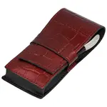 Kožená manikúra a pedikúra croco vínová - Solingen Amar