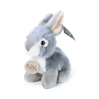 Plyšový králík šedý sedící 16 cm ECO-FRIENDLY
