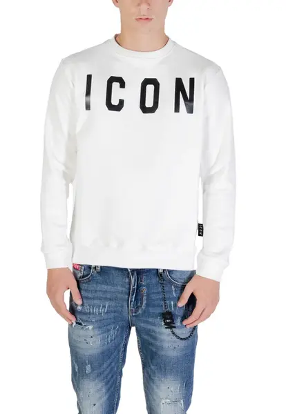 Biela mikina ICON s potlačou