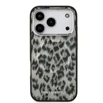Zadní kryt Karl Lagerfeld IML Leopard MagSafe pro Apple iPhone 17 Pro, hnědá