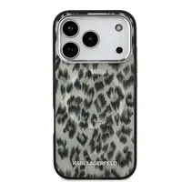 Zadní kryt Karl Lagerfeld IML Leopard MagSafe pro Apple iPhone 17 Pro, hnědá