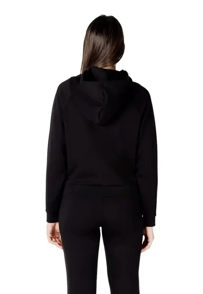 Armani Exchange černá mikina s kapucí