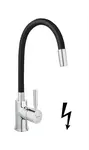 Novaservis Ferro Zumba - Dřezová baterie s flexibilním ramenem, černá/chrom BZA4BLP