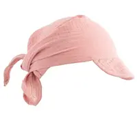 New Baby Dětský letní mušelínový šátek s kšiltem  pink, vel. 68/74