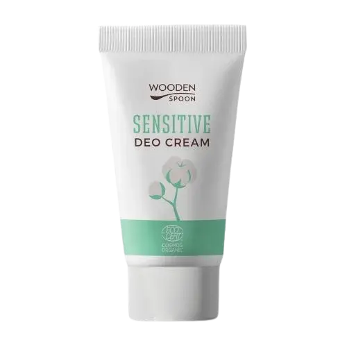 WOODENSPOON Organický krémový deodorant Sensitive s inovatívnym aplikátorom 40 ml