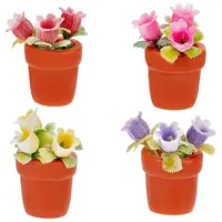 4Pcs 4 Colors Resin Display Decorations