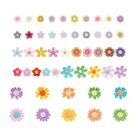 200Pcs 10 Style Opaque Resin Cabochons