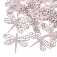 430 Stainless Steel Filigree Pendants