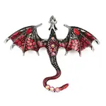 Dragon Alloy Rhinestone Lapel Pins for Backpack Clothes