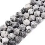 Natural Map Stone/Picasso Stone Beads Strands