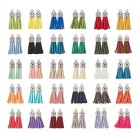 60Pcs 30 Colors Faux Suede Tassel Pendant Decorations