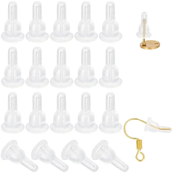Clear Silicone Full-covered Ear Nuts