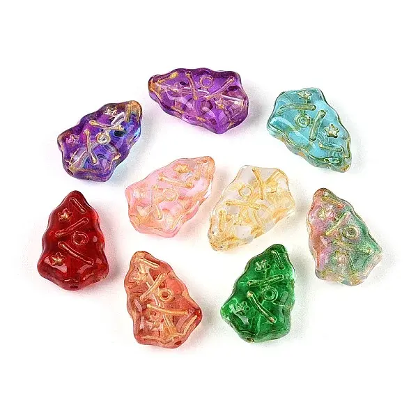 Baking Paint Transparent Glass Beads