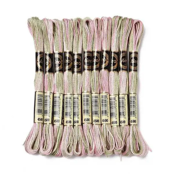 10 Skeins 6-Ply Polyester Embroidery Floss