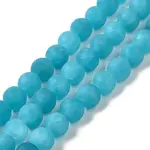Natural Dyed White Jade Beads Strands