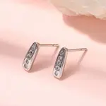 Teardrop Brass Micro Pave Clear Cubic Zirconia Stud Earrings