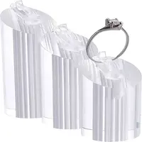 Acrylic Jewelry Finger Ring Displays Stand Set