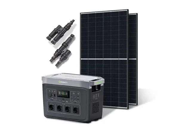 Solární sestava Growatt Infinity 2000 PRO, 840Wp, nabíjecí stanice s měničem 2048Wh
