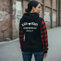 Dámská moto mikina W-TEC Black Heart Ramforge Lady červeno-černá L