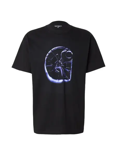 Carhartt WIP Tričko  indigo / čierna / biela